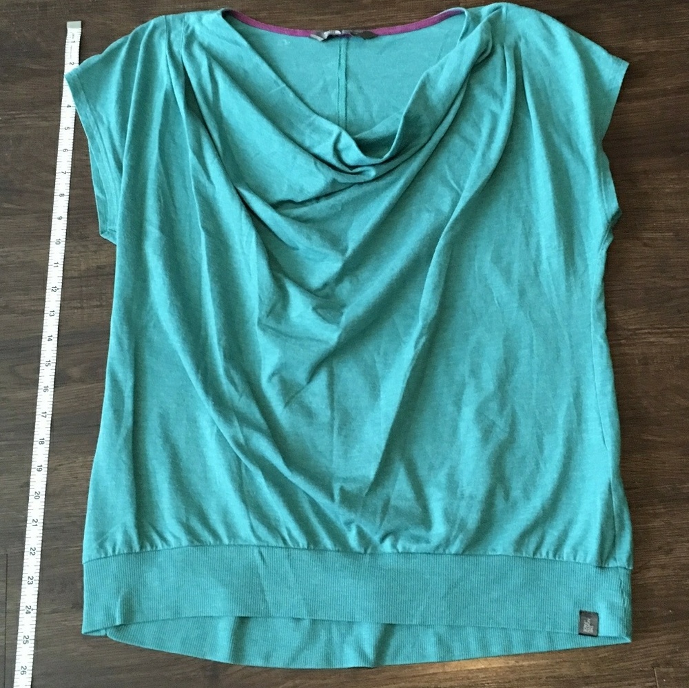 North Face Teal Waterfall Neckline Tunic